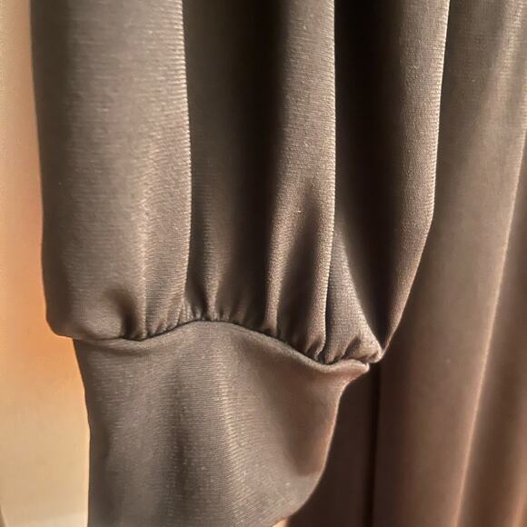 Women’s Ashley Stewart plus size maxi black wrap dress, Size 22/24, Long Sleeve - Picture 3 of 12